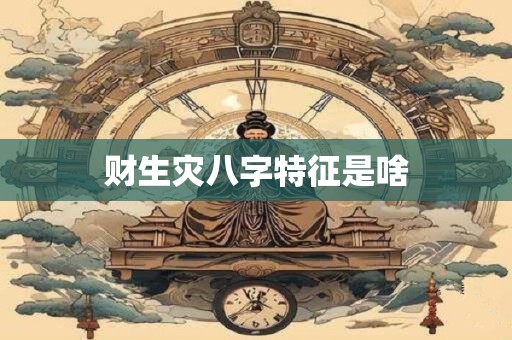 财生灾八字特征是啥