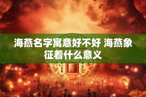 海燕名字寓意好不好 海燕象征着什么意义