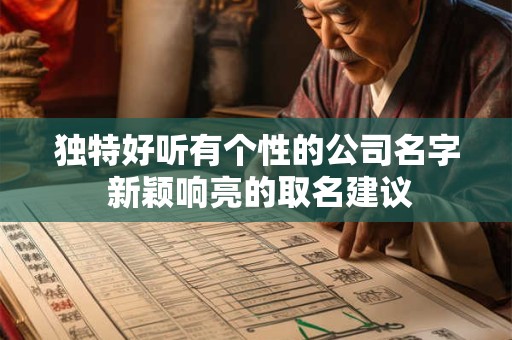独特好听有个性的公司名字 新颖响亮的取名建议