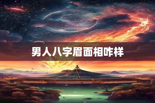 男人八字眉面相咋样