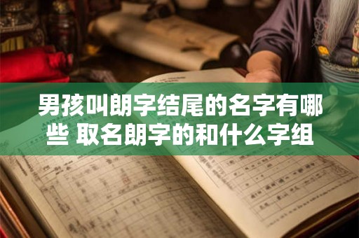 男孩叫朗字结尾的名字有哪些 取名朗字的和什么字组合好