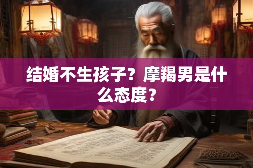结婚不生孩子？摩羯男是什么态度？