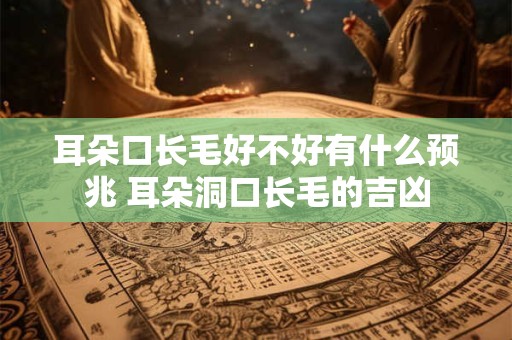 耳朵口长毛好不好有什么预兆 耳朵洞口长毛的吉凶