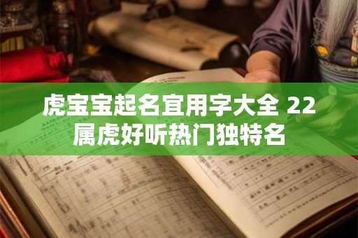虎宝宝起名宜用字大全 22属虎好听热门独特名