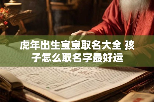 虎年出生宝宝取名大全 孩子怎么取名字最好运