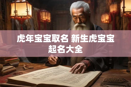 虎年宝宝取名 新生虎宝宝起名大全