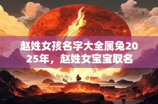 赵姓女孩名字大全属兔2025年，赵姓女宝宝取名