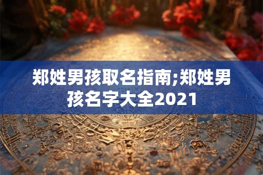 郑名字男孩不重名郑名字大全男孩名字简单