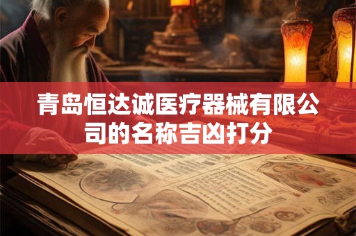 青岛康达兴医疗器械有限公司的名称吉凶打分