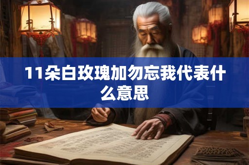 11朵白玫瑰加勿忘我代表什么意思