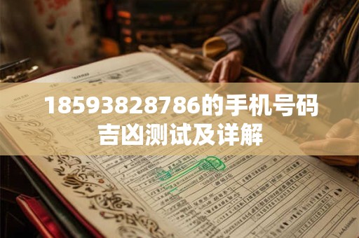 18593828786的手机号码吉凶测试及详解