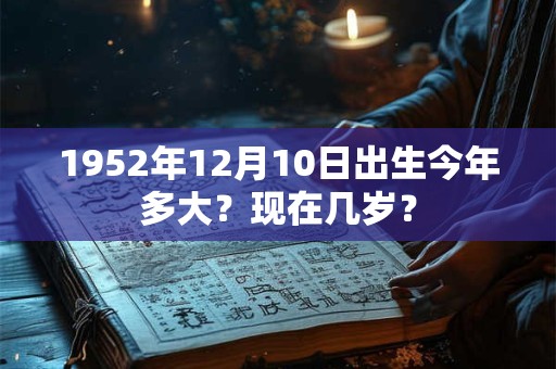 1952年12月10日出生今年多大？现在几岁？