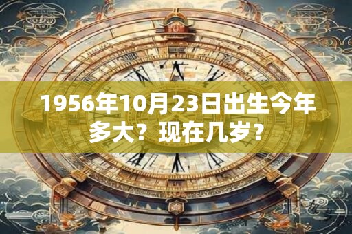 1956年10月23日出生今年多大？现在几岁？
