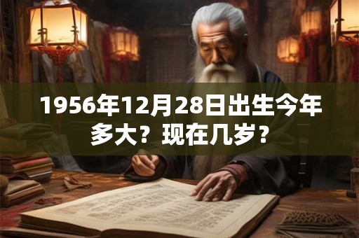 1956年12月28日出生今年多大？现在几岁？