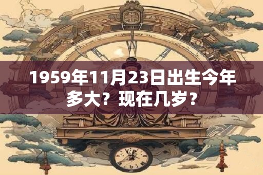 1959年11月23日出生今年多大？现在几岁？