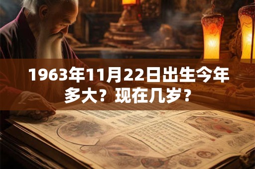 1963年11月22日出生今年多大？现在几岁？