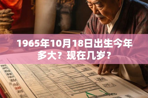 1965年10月18日出生今年多大？现在几岁？