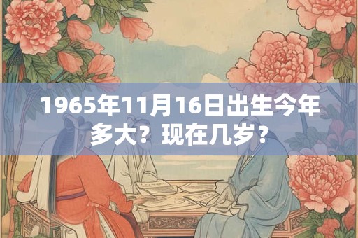1965年11月24日出生今年多大？现在几岁？