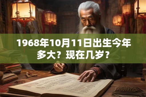 1968年10月11日出生今年多大？现在几岁？