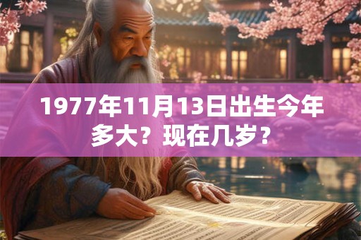 1977年11月13日出生今年多大？现在几岁？