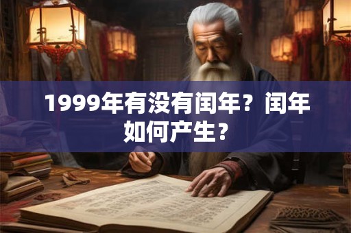 1999年有没有闰年？闰年如何产生？