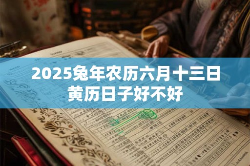 2025兔年农历六月十三日黄历日子好不好
