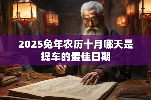 2025兔年农历十月哪天是提车的最佳日期