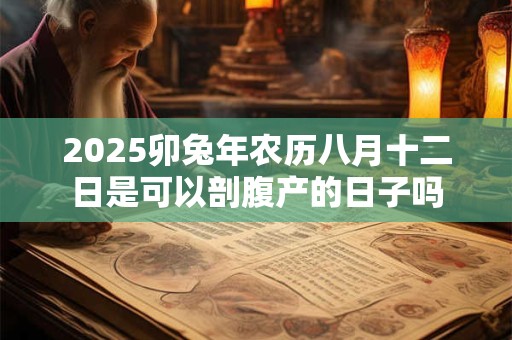 2025卯兔年农历八月十二日是可以剖腹产的日子吗