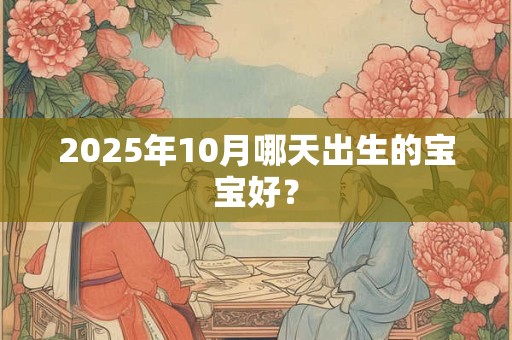 2025年10月哪天出生的宝宝好？