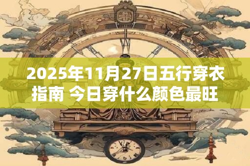 2025年11月27日五行穿衣指南 今日穿什么颜色最旺