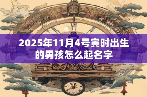 2025年11月4号寅时出生的男孩怎么起名字