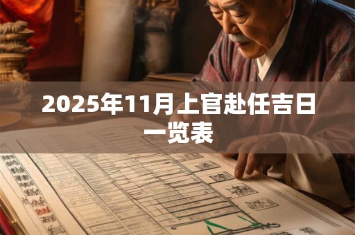2025年11月上官赴任吉日一览表