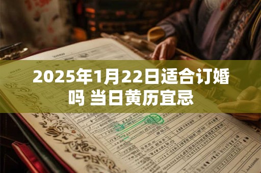 2025年1月22日适合订婚吗 当日黄历宜忌
