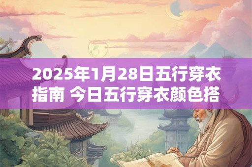 2025年1月28日五行穿衣指南 今日五行穿衣颜色搭配