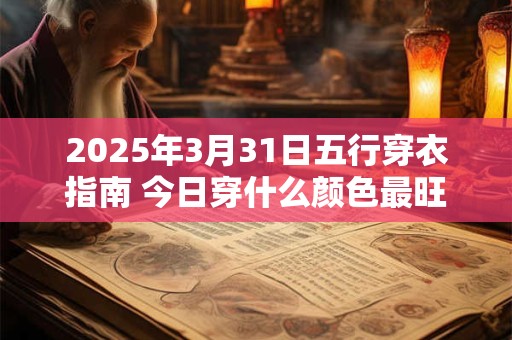 2025年3月31日五行穿衣指南 今日穿什么颜色最旺运