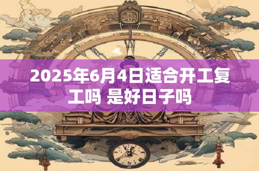 2025年6月4日适合开工复工吗 是好日子吗