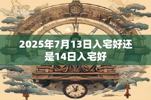 2025年7月13日入宅好还是14日入宅好