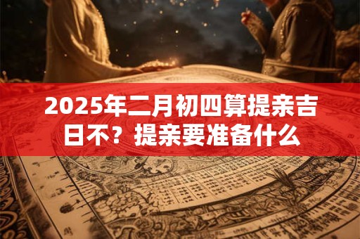 2025年二月初四算提亲吉日不？提亲要准备什么