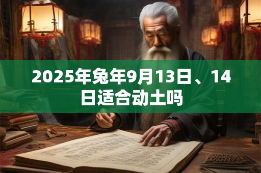 2025年兔年9月13日、14日适合动土吗