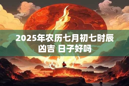 2025年农历七月初七时辰凶吉 日子好吗