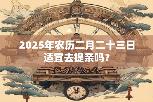 2025年农历二月二十三日可不可以纳采提亲？