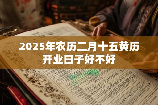 2025年农历二月十五黄历开业日子好不好
