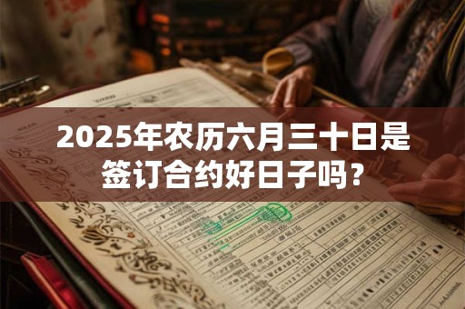 2025年农历六月三十日是适合订婚的日子吗？