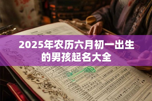 2025年农历六月初一出生的男孩起名大全