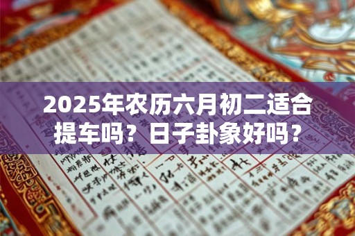 2025年农历六月初二适合提车吗？日子卦象好吗？