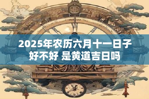 2025年农历六月十一日子好不好 是黄道吉日吗