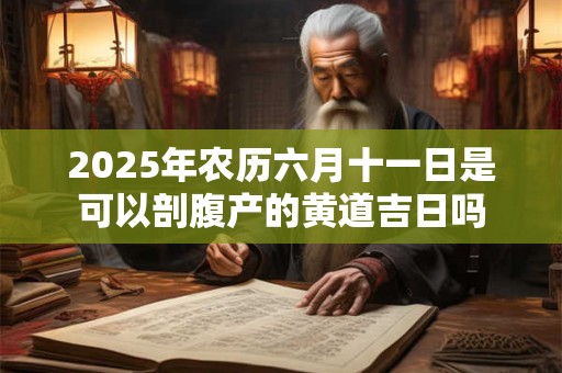 2025年农历六月十一日是可以剖腹产的黄道吉日吗