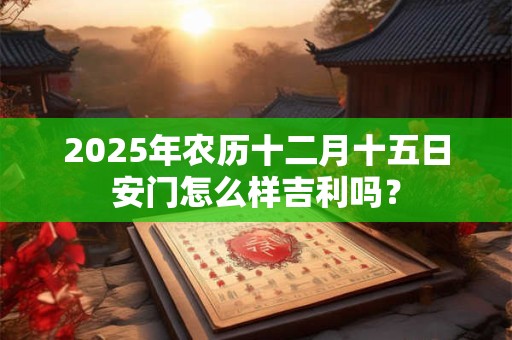 2025年农历十二月十五日安门怎么样吉利吗？