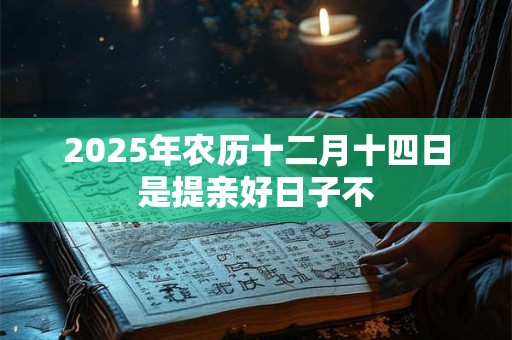 2025年农历十二月十四日是提亲好日子不