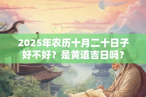 2025年农历十月二十日子好不好？是黄道吉日吗？